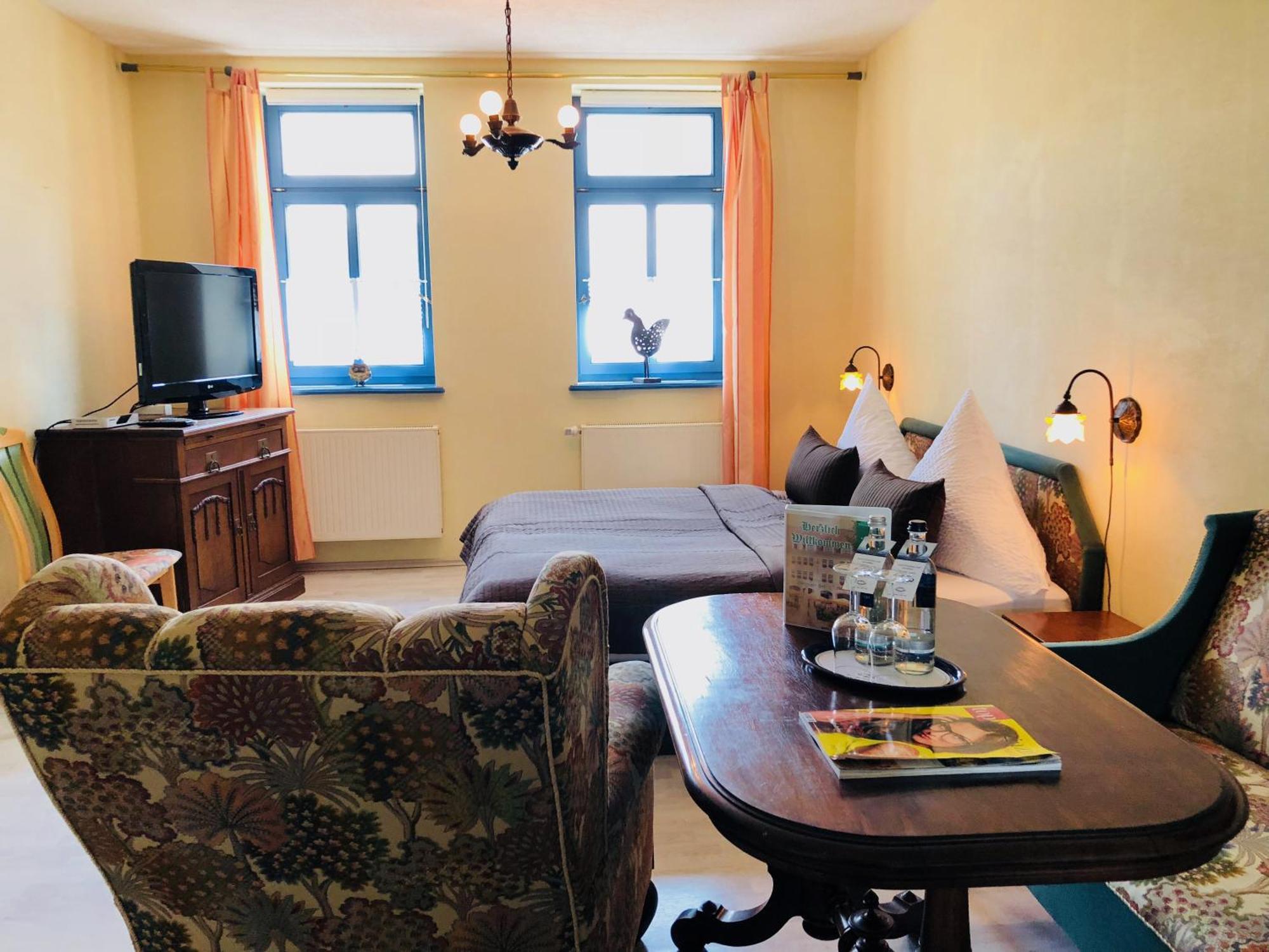 Hotel-Restaurant Thueringer Hof Bad Frankenhausen Pokoj fotografie